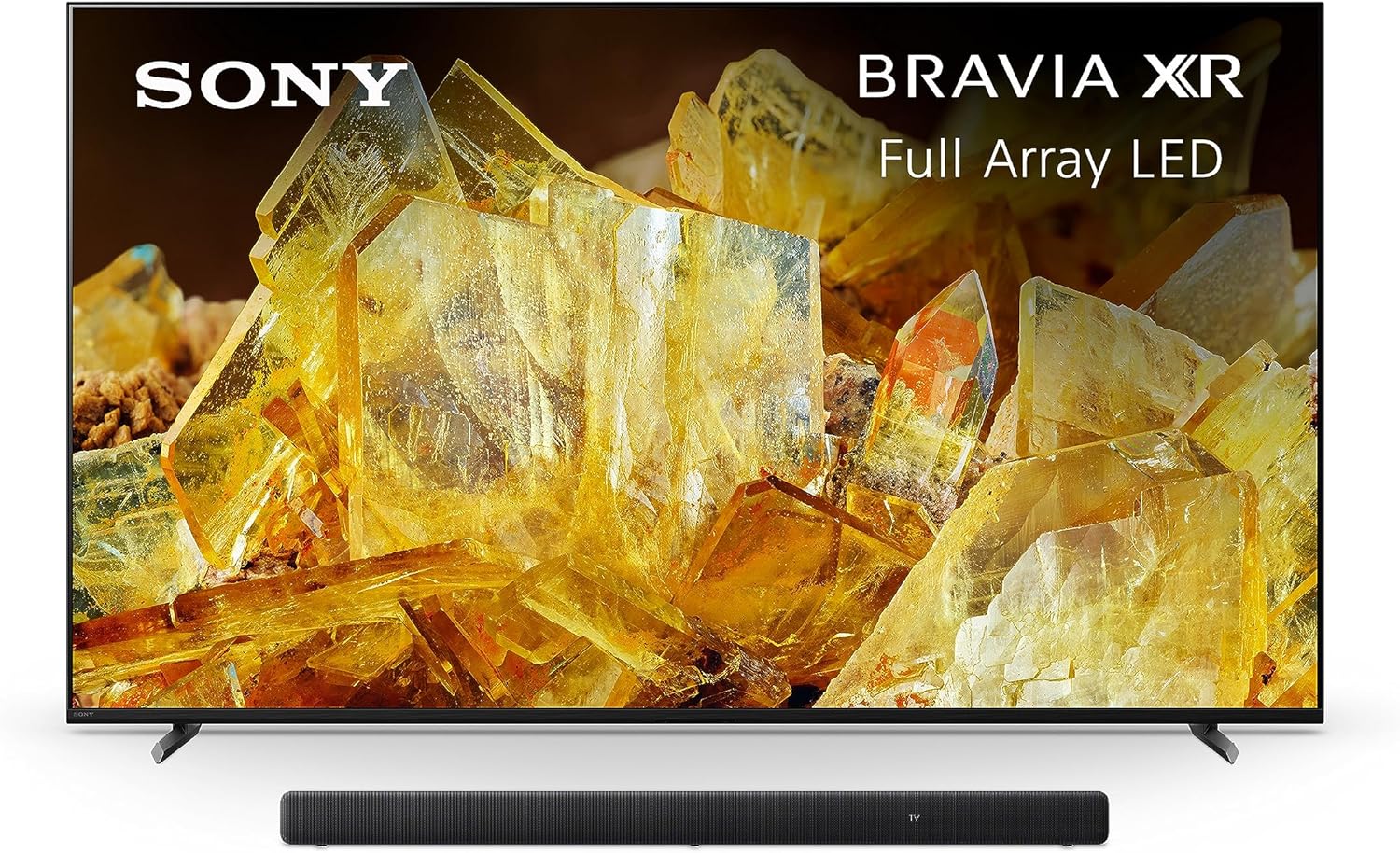 Sony 65 Inch BRAVIA XR X90L Full Array LED 4K HDR Google TV HT-A3000 3.1ch Dolby Atmos Sound Bar